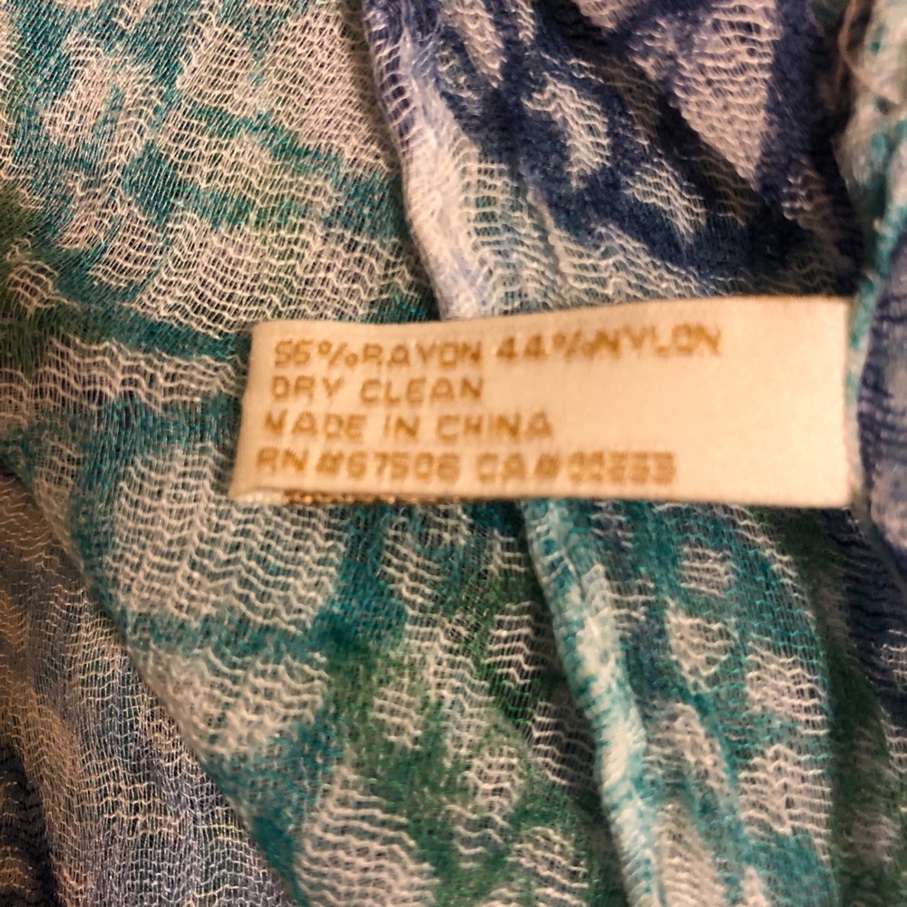 Collection XIIX Tube Style Scarf Butterfly Pattern - Picture 5 of 6